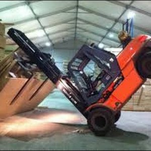 INSANELY FUNNY forklift fail complition! - YouTube